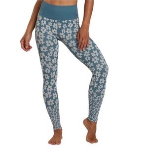Spiritual Gangster Love Sculpt Coastal Floral Jacquard Leggings Size M/L